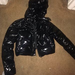 Crop puffer jacket